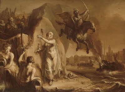 Perseo e Andromeda. Allegoria della liberazione dei Paesi Bassi da parte del Principe Federico Enrico da Pieter Symonsz Potter (attributed to)