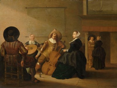 Compagnia musicale in un interno da Pieter Symonsz Potter