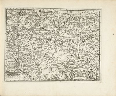 Mappa di Moscovia da Pieter Van der Aa
