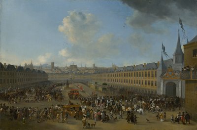 Torneo a Place des Vosges a Parigi da Pieter Wouwerman