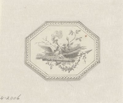 Vignetta con natura morta con frutta da Pieter de Goeje