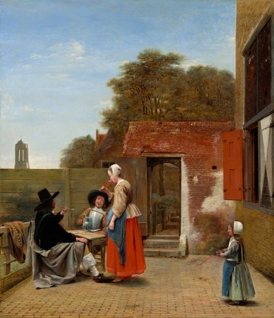 Cortile olandese da Pieter de Hooch