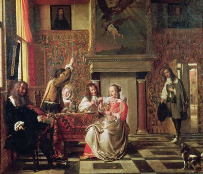 Conversazione da Pieter de Hooch