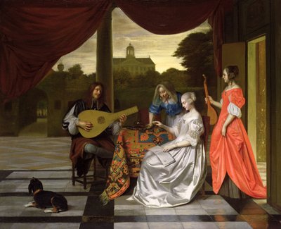 Scena musicale ad Amsterdam da Pieter de Hooch