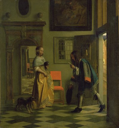 Il messaggero, c.1669 da Pieter de Hooch