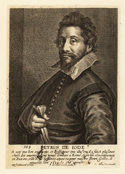 Ritratto di Pieter de Jode il Vecchio, incisore, disegnatore, editore e pittore fiammingo da Pieter de II Jode