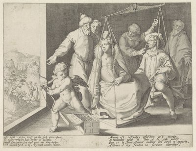 La bilancia matrimoniale da Pieter de Jode (I) (attributed to)
