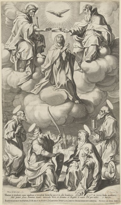 Incoronazione di Maria da Pieter de Jode (I) (attributed to)