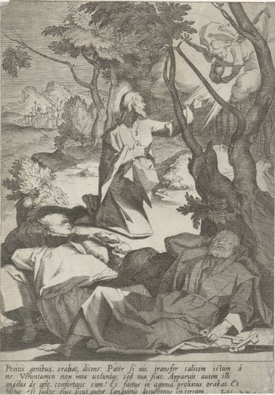 Cristo nel giardino del Getsemani da Pieter de Jode (I)