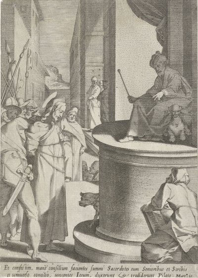 Cristo davanti a Pilato da Pieter de Jode (I)