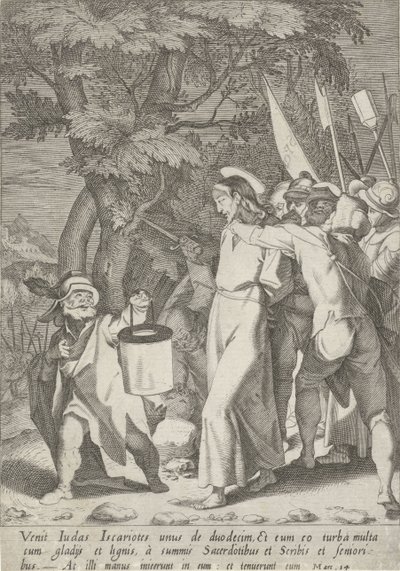 Cattura di Cristo (Passione di Cristo) da Pieter de Jode (I)