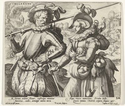 Il temperamento collerico da Pieter de Jode (I)