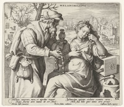 Il temperamento malinconico da Pieter de Jode (I)