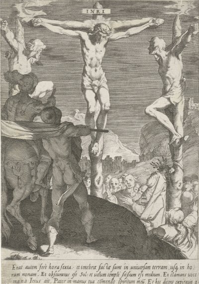 Crocifissione di Cristo da Pieter de Jode (I)