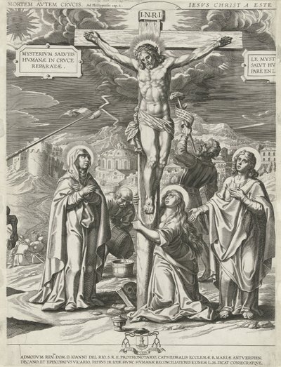 Crocifissione di Cristo (parte centrale) da Pieter de Jode (I)