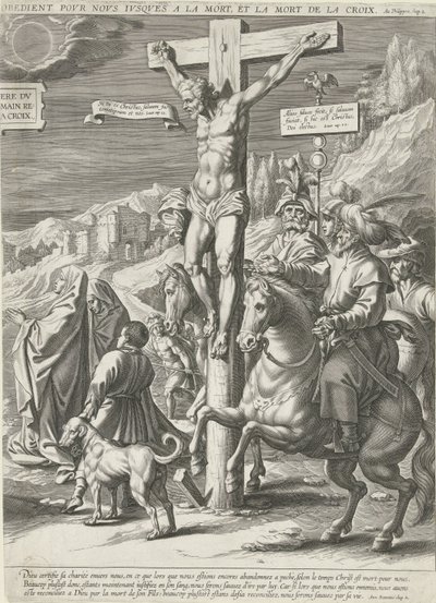 Crocifissione di Cristo, parte destra da Pieter de Jode (I)