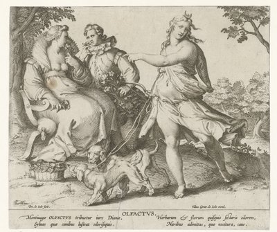 Olfatto da Pieter de Jode (I)