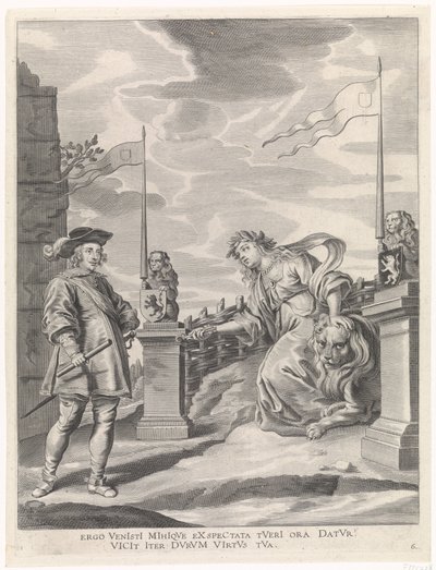 Ferdinando riceve dalla vergine della città di Gand le chiavi della città da Pieter de Jode (II)