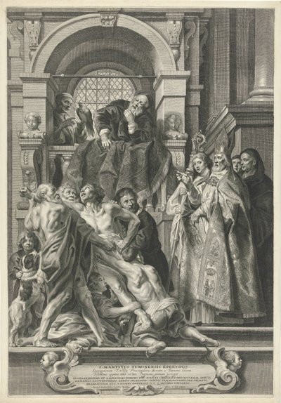 San Martino guarisce un posseduto da Pieter de Jode (II)