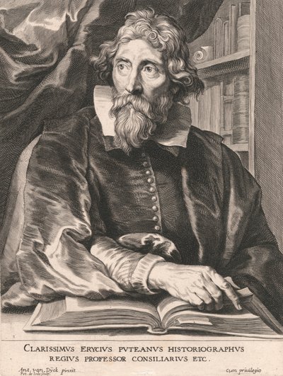 Clarissimus Erycius Puteanus Historiographus, Regius Professor Consiliarius Etc. da Pieter de Jode