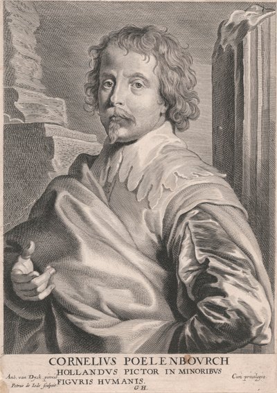 Cornelius Poelenbourch, Hollandus Pictor in Minoribus, Figuris Humanis da Pieter de Jode