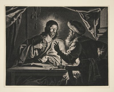 Cristo e Nicodemo da Pieter de Jode II