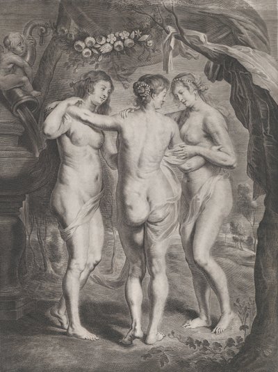 Le tre Grazie, ca. 1630-45 da Pieter de Jode II