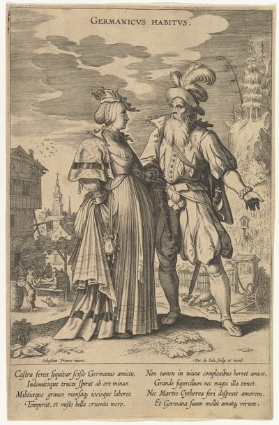 Germanicus Habitus, da Fashions of Different Nations da Pieter de Jode I