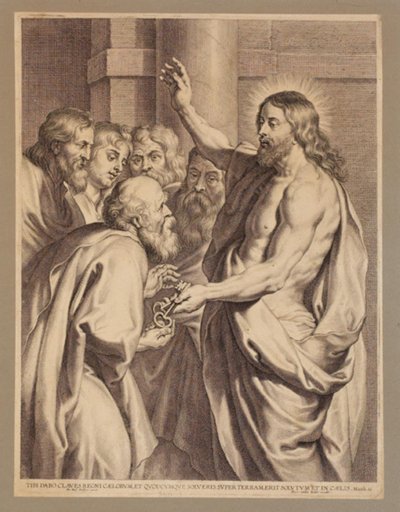 Cristo consegna le chiavi a Pietro da Pieter de Jode I