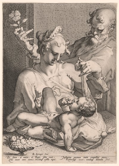 La Sacra Famiglia da Pieter de Jode I