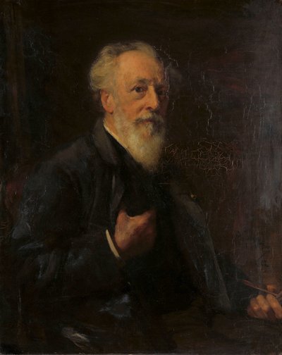 Ritratto di J.A.B. Stroebel (1821-1905), pittore da Pieter de Josselin