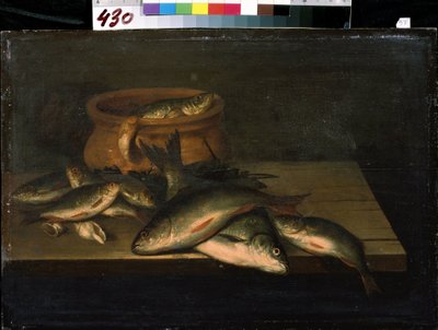 Natura morta con pesci da Pieter de Putter
