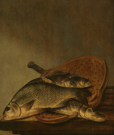 Natura morta con pesci da Pieter de Putter
