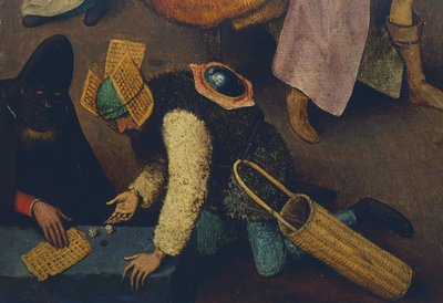 Giocatori di dadi, (dettaglio) da Pieter Bruegel the Elder