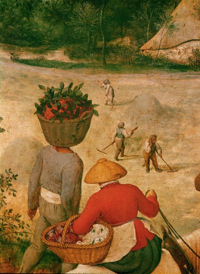 Il raccolto di fieno... (olio su legno di quercia) da Pieter the Elder Bruegel