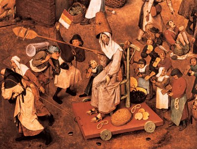 La lotta tra Carnevale e Quaresima da Pieter Bruegel the Elder