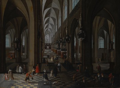 Interno della Cattedrale di Anversa, 1651 da Pieter the Elder Neeffs