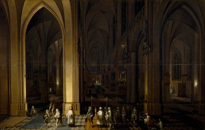Interno di una chiesa da Pieter the Elder Neefs