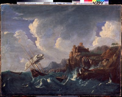 Mare in tempesta da Pieter the Younger Mulier
