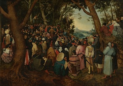 San Giovanni predica alla folla da Pieter the Younger (after) Brueghel