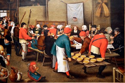 Museo di Evora. Brueghel, Pieter il Giovane. Festa di nozze (o Nozze contadine) da Pieter the Younger Brueghel