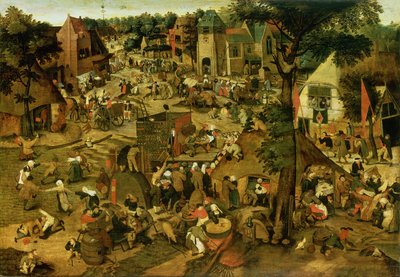 Fiera con presentazione teatrale da Pieter the Younger Brueghel