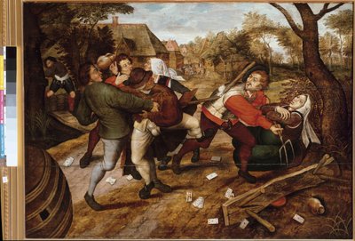 Contadini che litigano da Pieter the Younger Brueghel