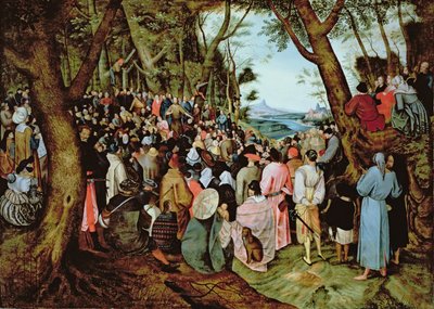San Giovanni Battista predica nel deserto da Pieter Brueghel the Younger
