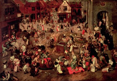 Lo scontro tra Careme e Mardi-Gras da Pieter the Younger Brueghel