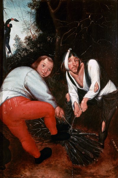 Due contadini che legano rami da Pieter the Younger Brueghel