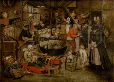 Visita ai contadini da Pieter the Younger Brueghel