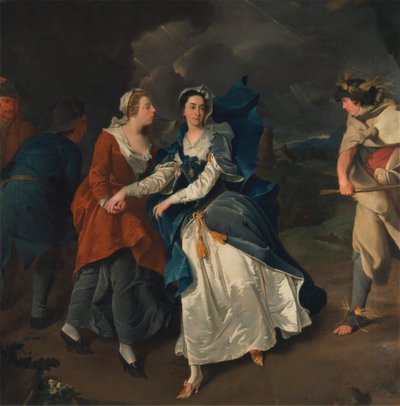 Signora Cibber come Cordelia da Pieter van Bleeck