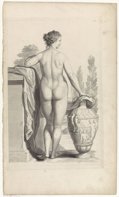Studio di nudo femminile da Pieter van Gunst