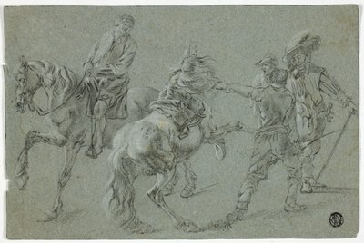Scuola di equitazione da Pieter van Laer